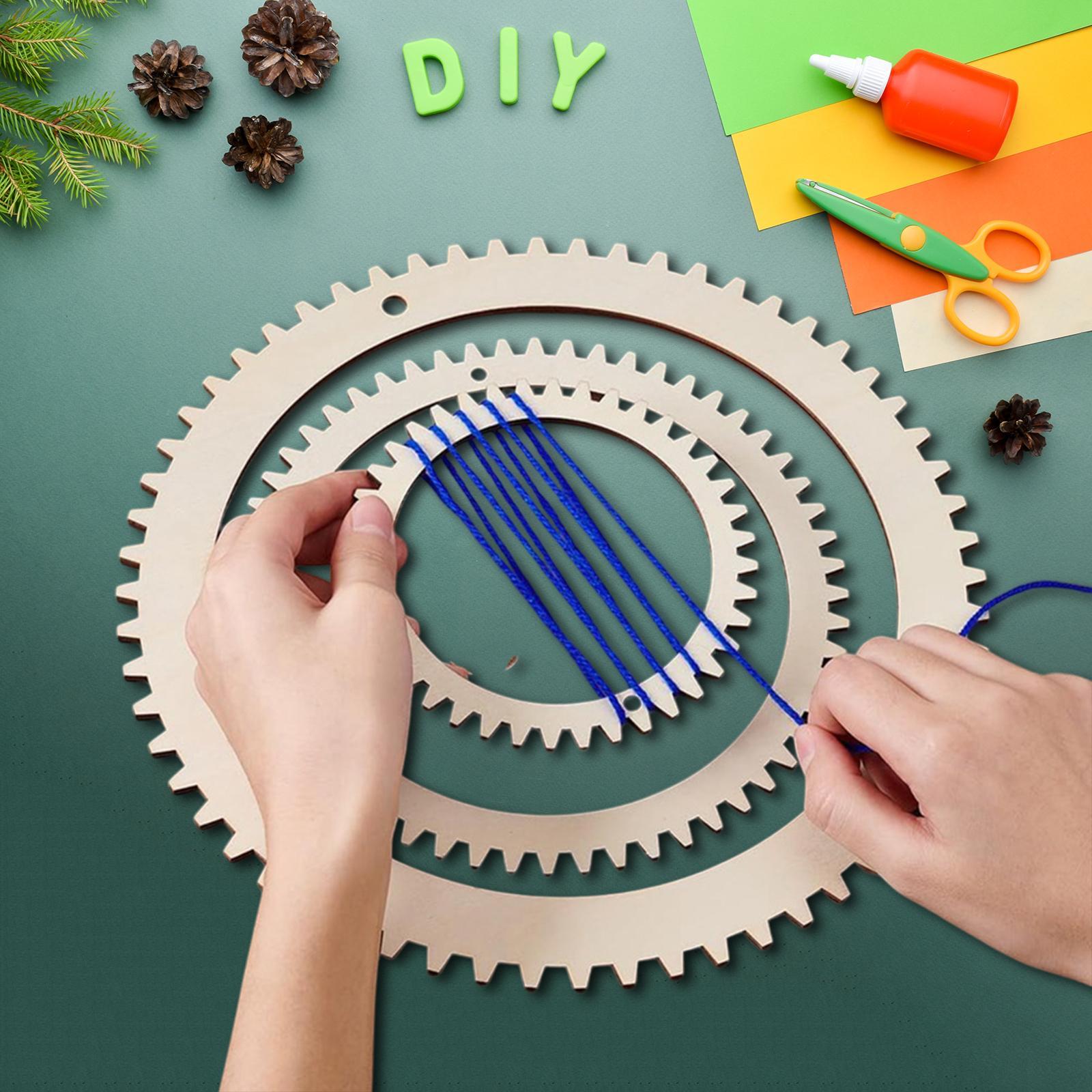 Art Craft For Kids - ชุดเครื่องมือทอผ้า DIY โครงไม้ สำหรับงานศิลปะและงานฝีมือ ตกแต่งบ้าน และเสริมสร้างความคิดสร้างสรรค์สำหรับเด็ก