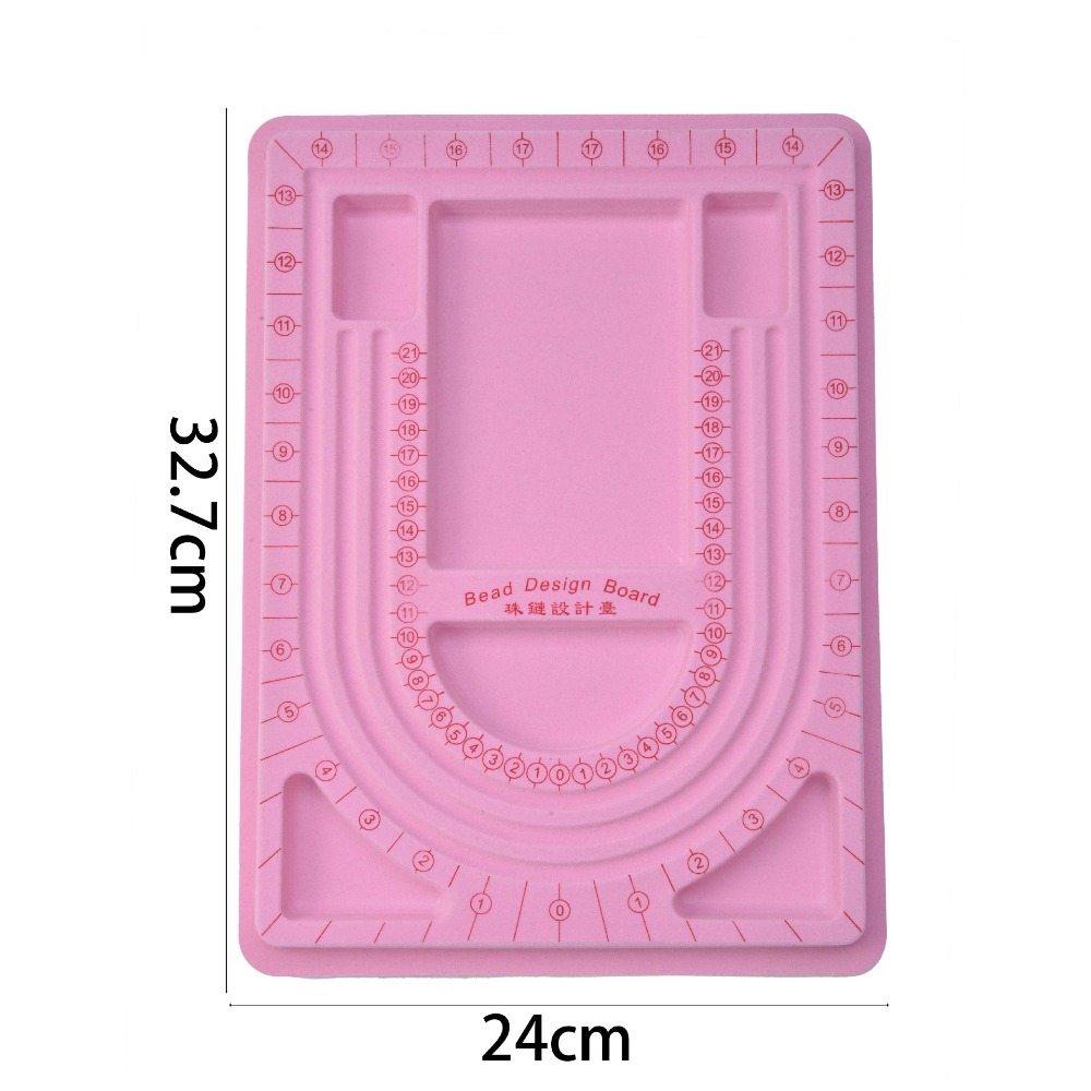 Art Craft Board - แผ่นรองลูกปัดหลากสีสันสำหรับทำสร้อยข้อมือ สร้อยคอ อุปกรณ์ประดับตกแต่ง ถาดใส่ลูกปัด เครื่องมือวัด สำหรับงานฝีมือ
