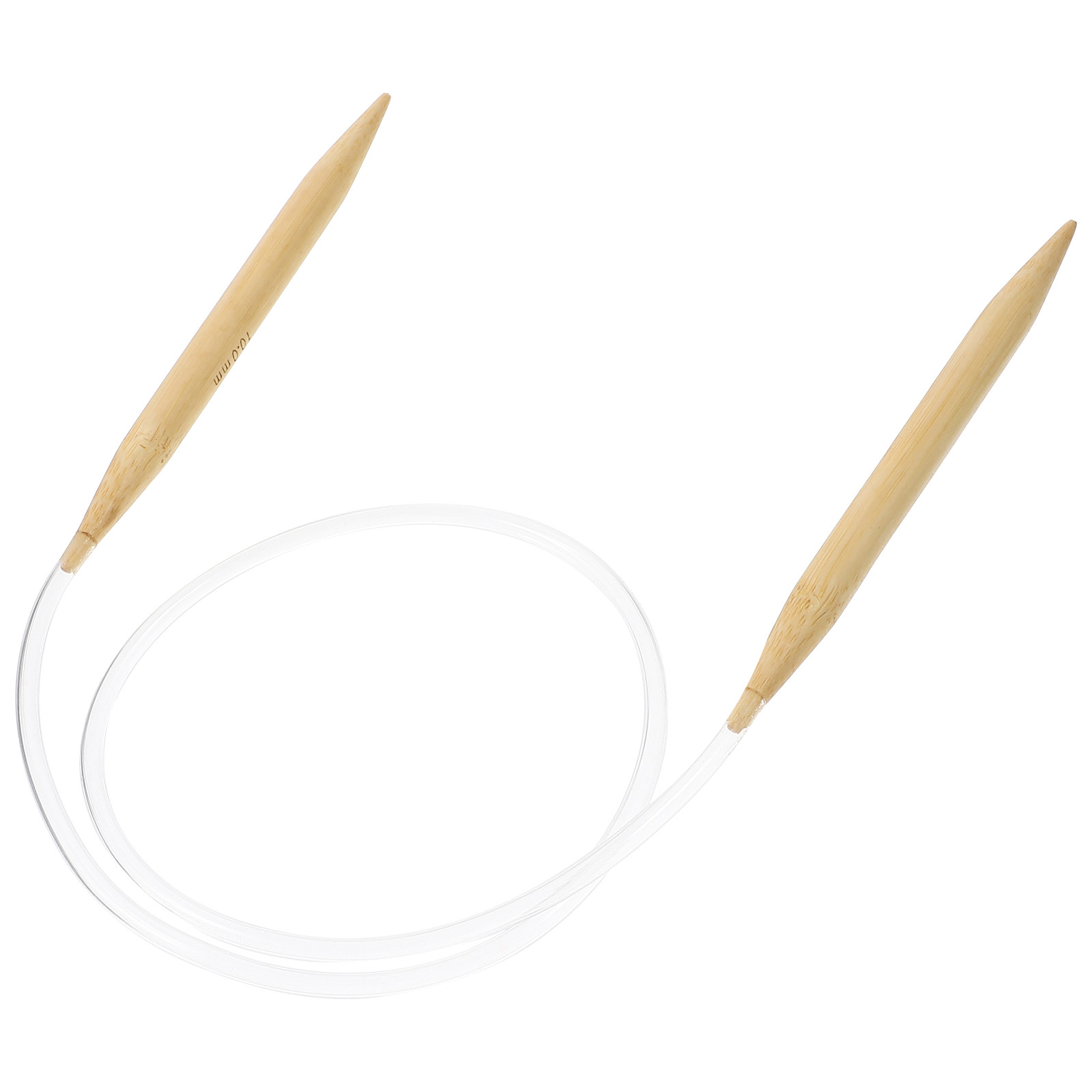 Knitting Needle Circular - เข็มถักวงกลมไม้เนื้อเรียบ อุปกรณ์ถักไหมพรมอเนกประสงค์สำหรับงานถักเสื้อสเวตเตอร์ ผ้าพันคอ พรม หมวก และงาน