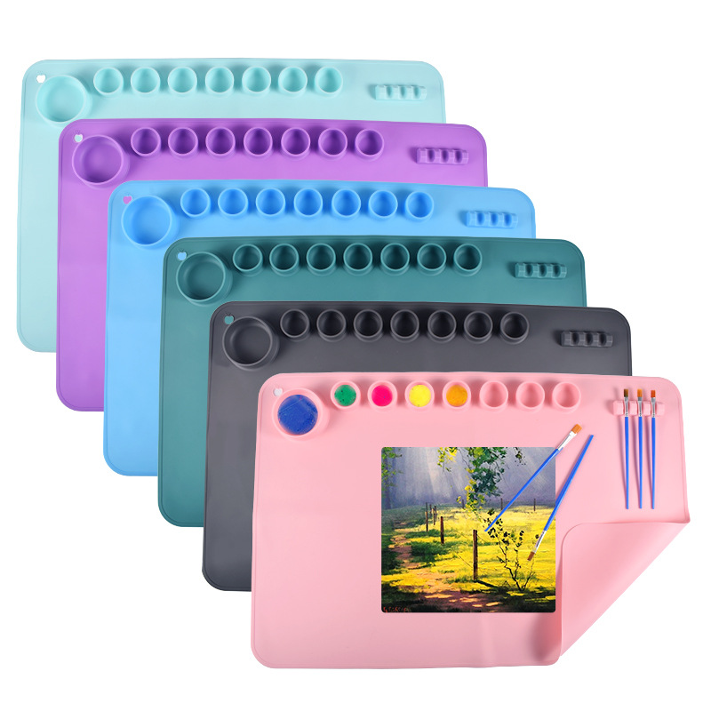 Art Craft Board - 60X40cm ซิลิโคนภาพวาด Mat Non-Stick ซิลิโคนแผ่นสำหรับ DIY
