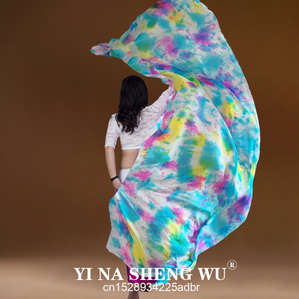 Silk Painting Dye - 100% ผ้าไหม Veil Tie-Dye Belly Dance