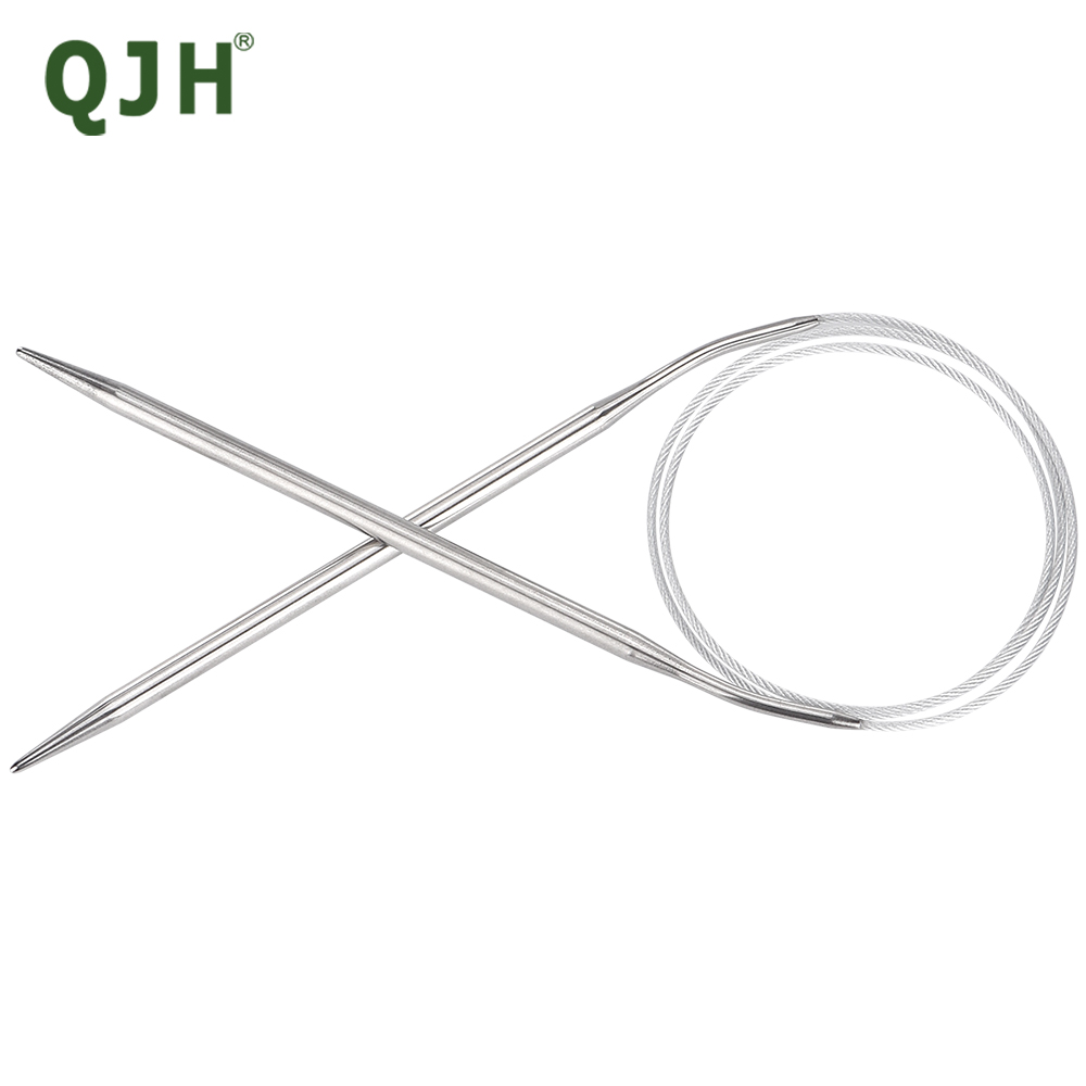 Knitting Needle Circular - เข็มถักและไม้บรรทัดแบบวงกลมคงที่ตามหลักสรีรศาสตร์ในหนึ่งเดียว 1.8-5 มม. 80 ซม./31.4 
