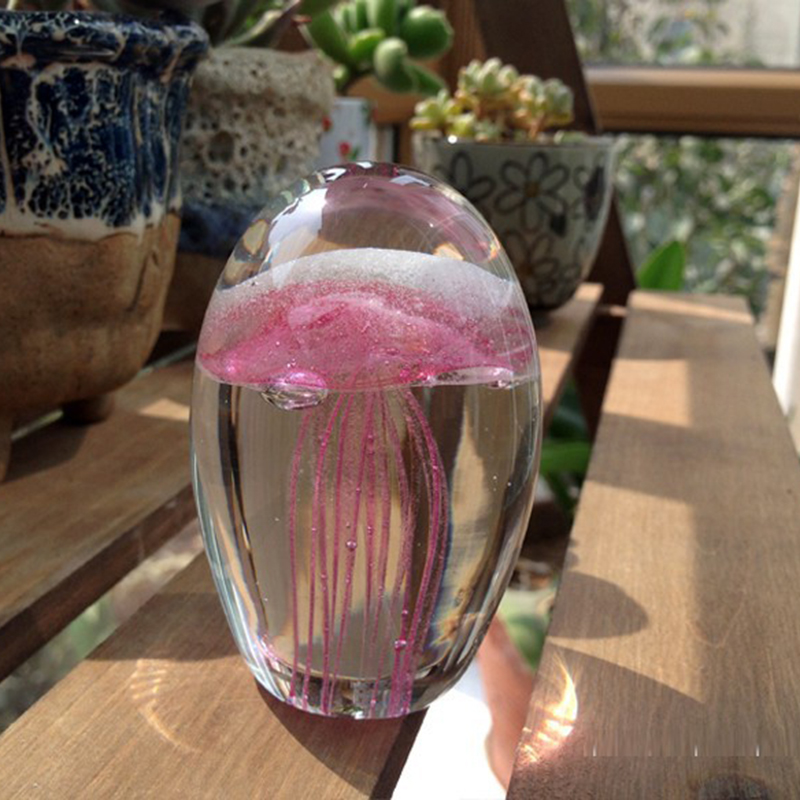 Art Craft Jellyfish - โมเดลแมงกะพรุน 3 มิติ ขนาดจิ๋ว ทำจากคริสตัล ของตกแต่งแก้ว