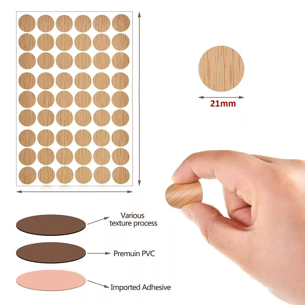 สติ๊กเกอร์ปิดหัวสกรูแบบมีกาวใน - Art Craft Furniture บทวิจารณ์และราคา