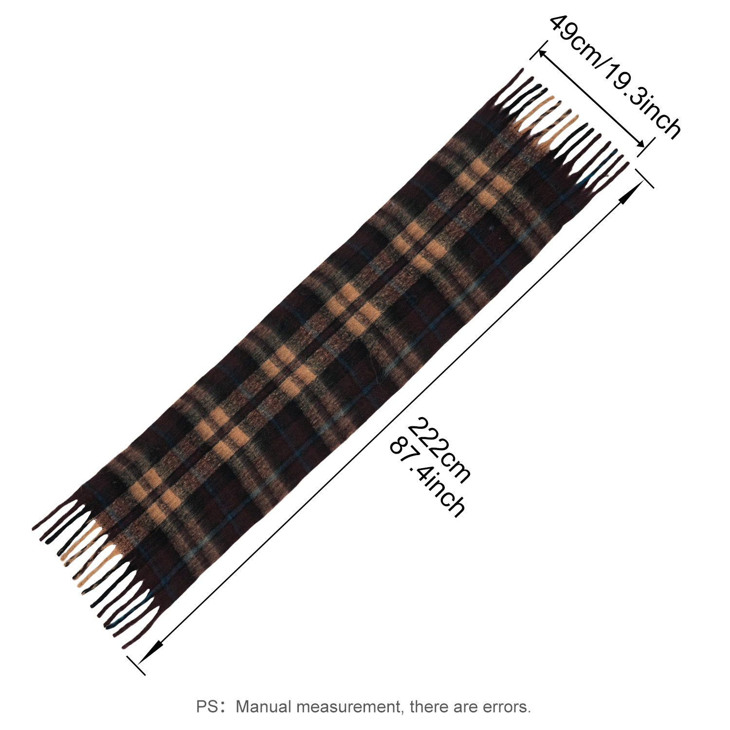 ผ้าพันคอไหมพรมลายสก็อตหนานุ่มส - Knitting Needle Circular บทวิจารณ์และราคา