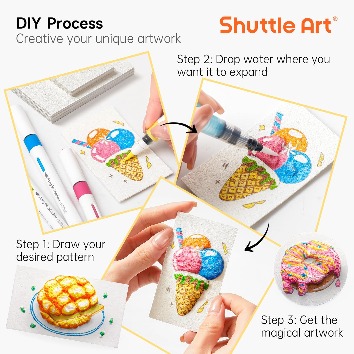 ชุดกระดาษวาดภาพพื้นผิวโฟมนูน 3 - Art Craft For Kids บทวิจารณ์และราคา