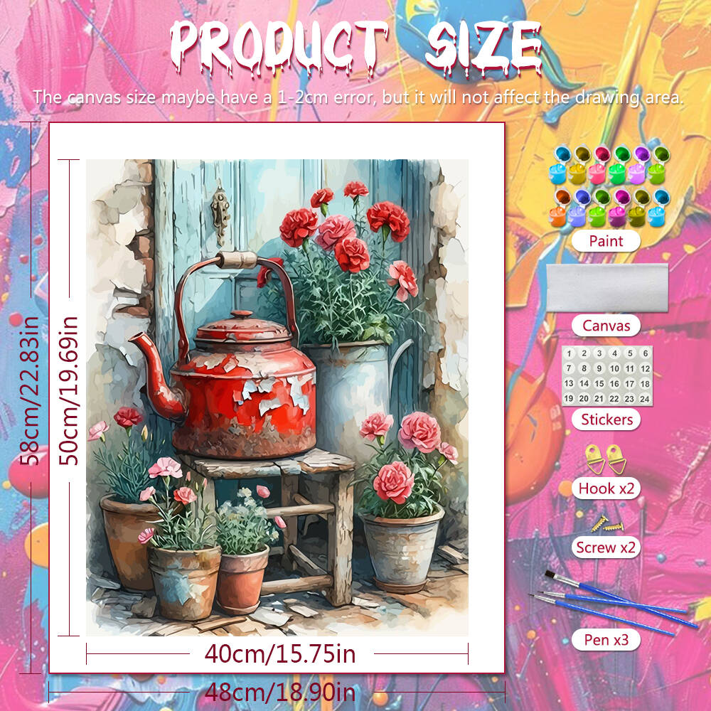 ภาพวาดสีน้ํามันโดยตัวเลขภูมิทั - Art Craft Door บทวิจารณ์และราคา