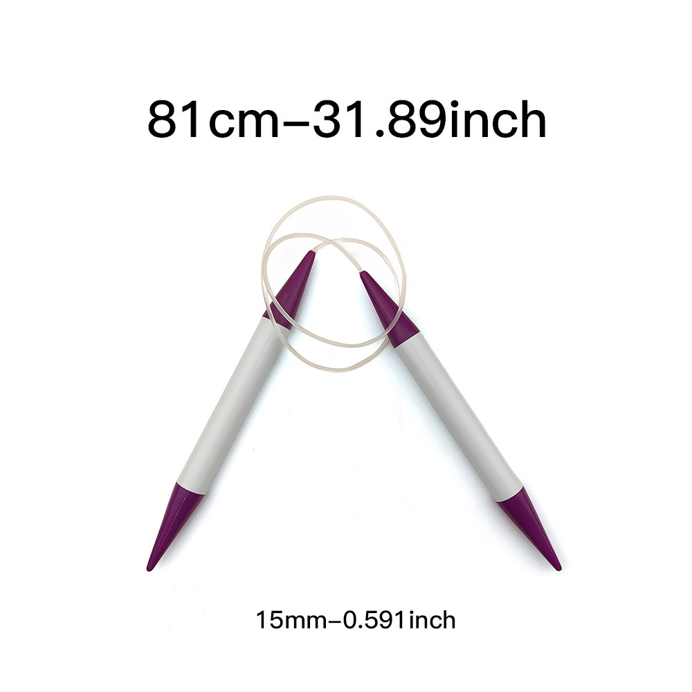 15 มม.80 มม.วงกลมเข็มถักเข็มถั - Knitting Needle Circular บทวิจารณ์และราคา