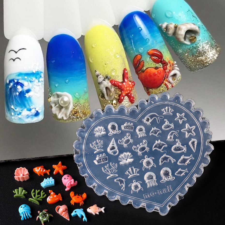 1 PC Ocean Theme 3D ซิลิโคนเล็ - Art Craft Jellyfish บทวิจารณ์และราคา