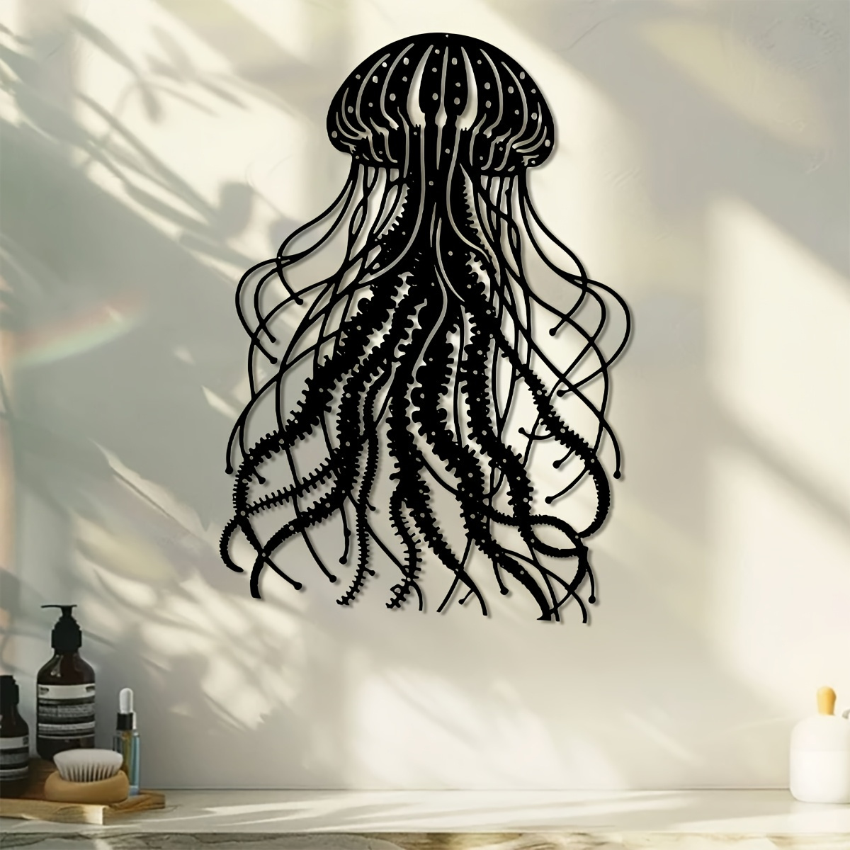 CIFBUY งานศิลปะติดผนังโลหะรูปแ - Art Craft Jellyfish บทวิจารณ์และราคา