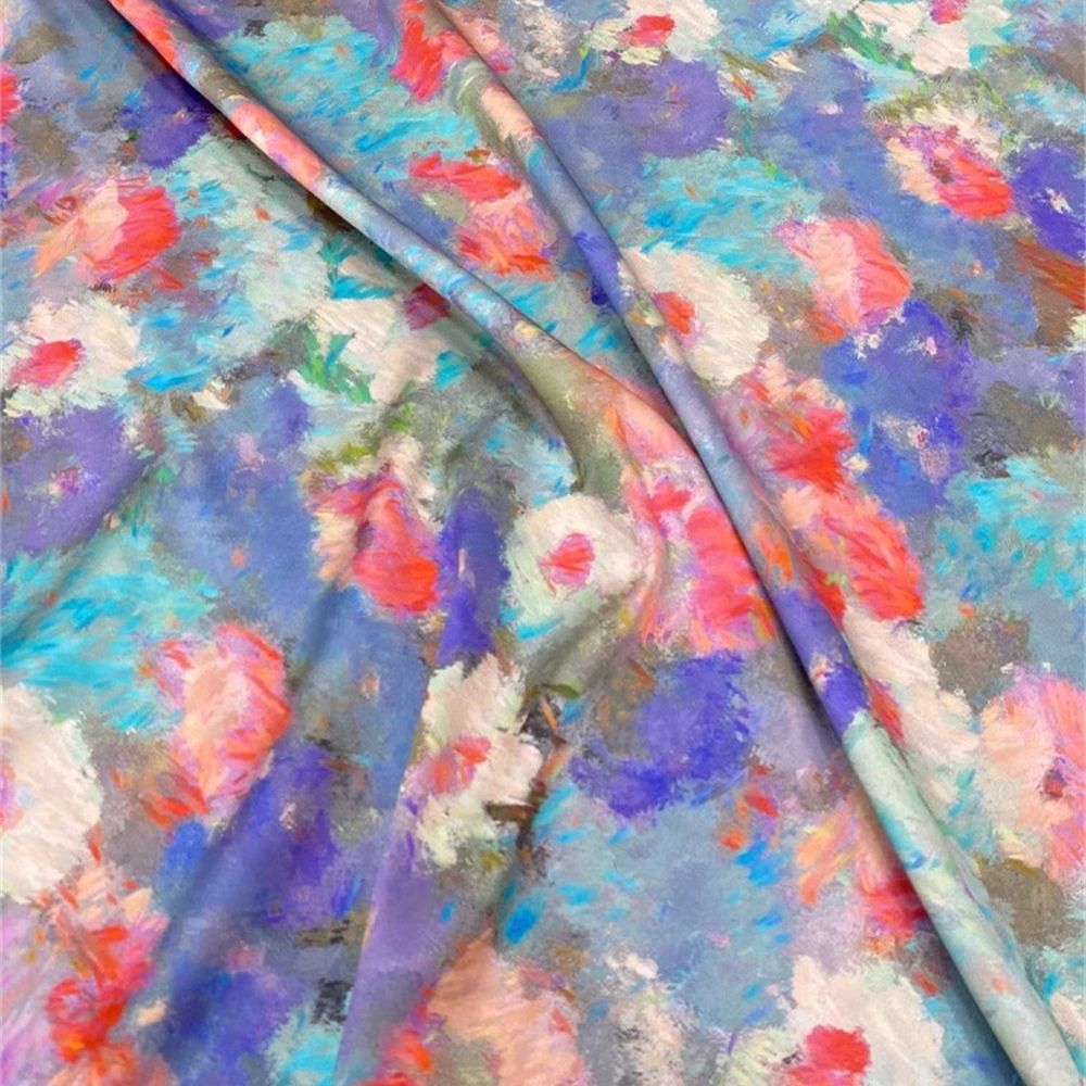 ชุดเดรสสไตล์หมอกย้อมสีน้ำมันปิ - Silk Painting Dye บทวิจารณ์และราคา