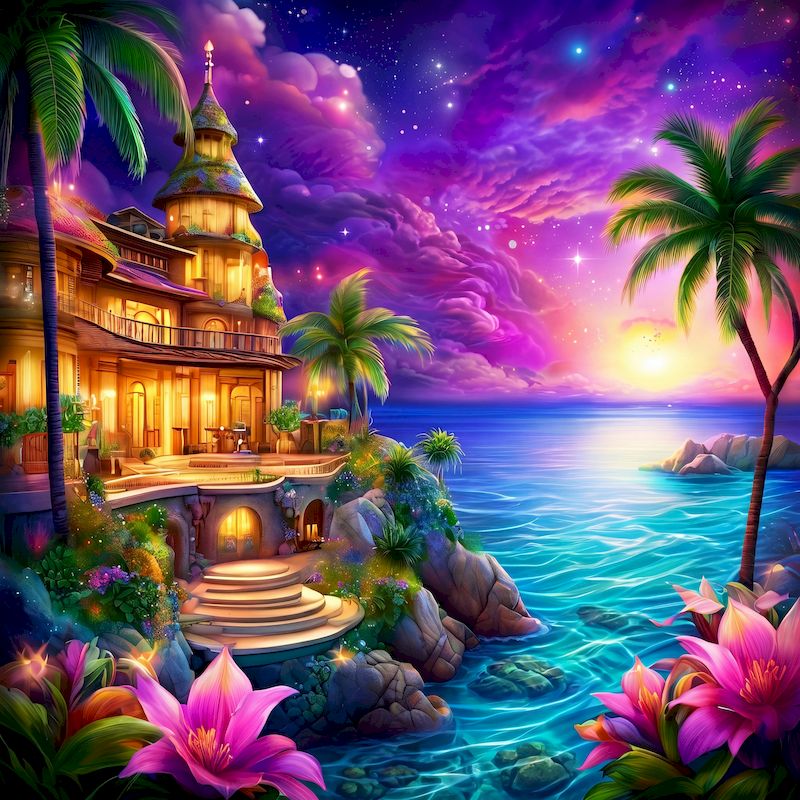 ชุดภาพวาดเพชรริมทะเล GATYZTORY - Wallpaper Art And Craft บทวิจารณ์และราคา