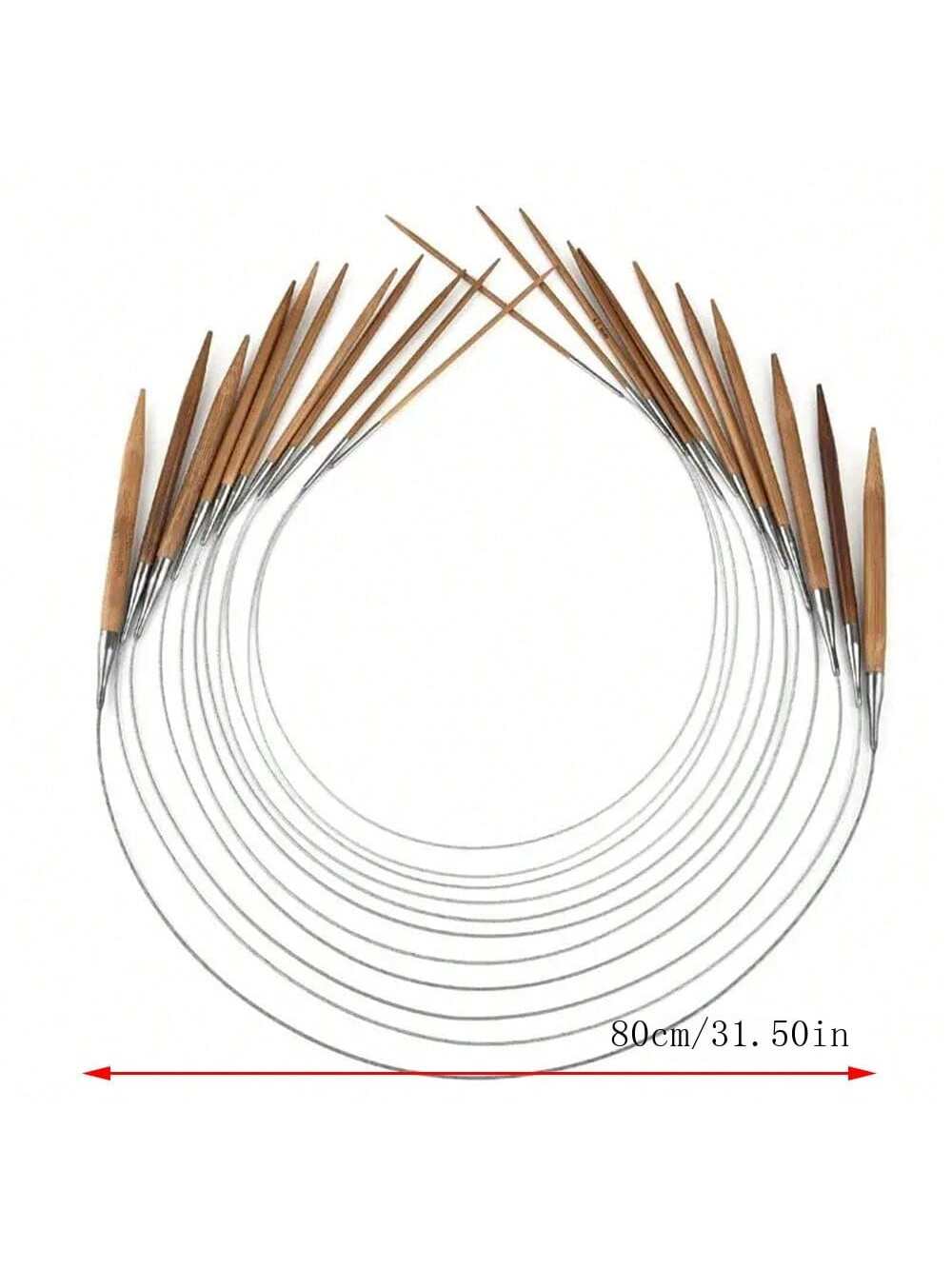 1 ชิ้น เข็มถักวงกลมไม้ไผ่ธรรมช - Knitting Needle Circular บทวิจารณ์และราคา