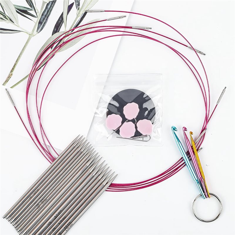 ชุดเข็มถักวงกลมแบบเปลี่ยนได้ ข - Knitting Needle Circular บทวิจารณ์และราคา