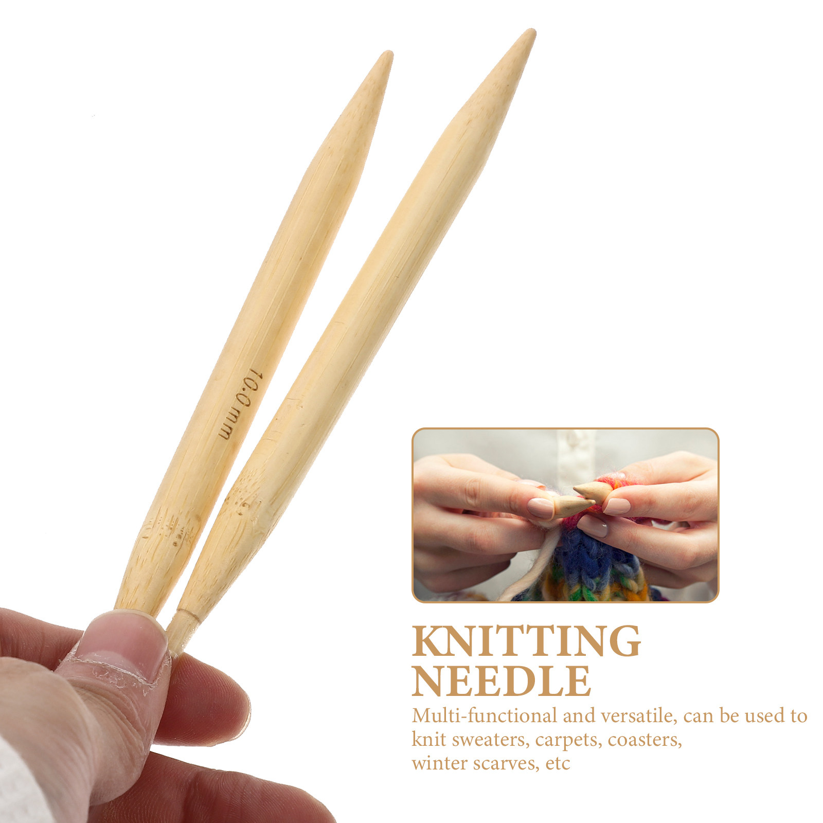 เข็มถักวงกลมไม้เนื้อเรียบ อุปก - Knitting Needle Circular บทวิจารณ์และราคา