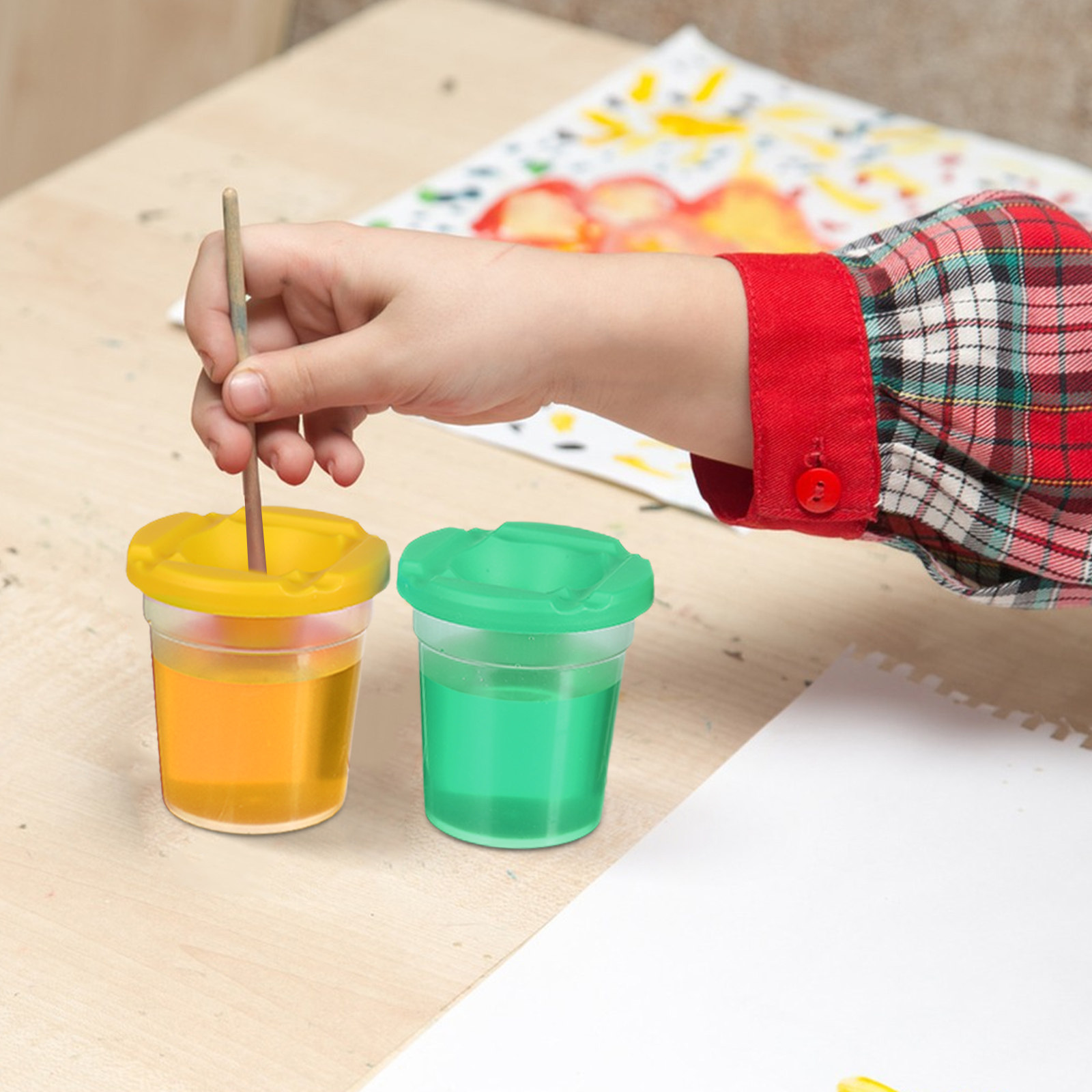 ชุด 4 ชิ้น ถังล้างแปรงหมุนได้ส - Art Craft Classes บทวิจารณ์และราคา