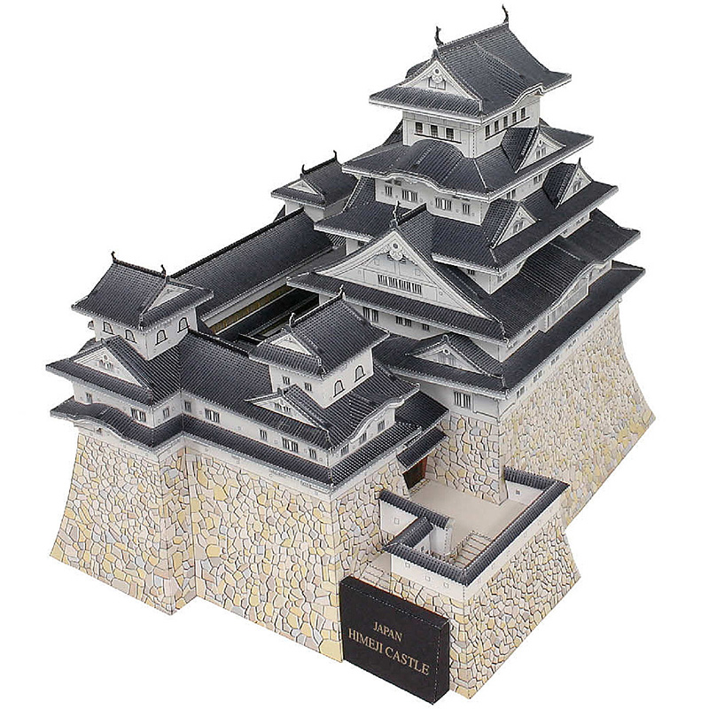 Japan Himeji ปราสาท3D กระดาษ H - Art Craft Building บทวิจารณ์และราคา