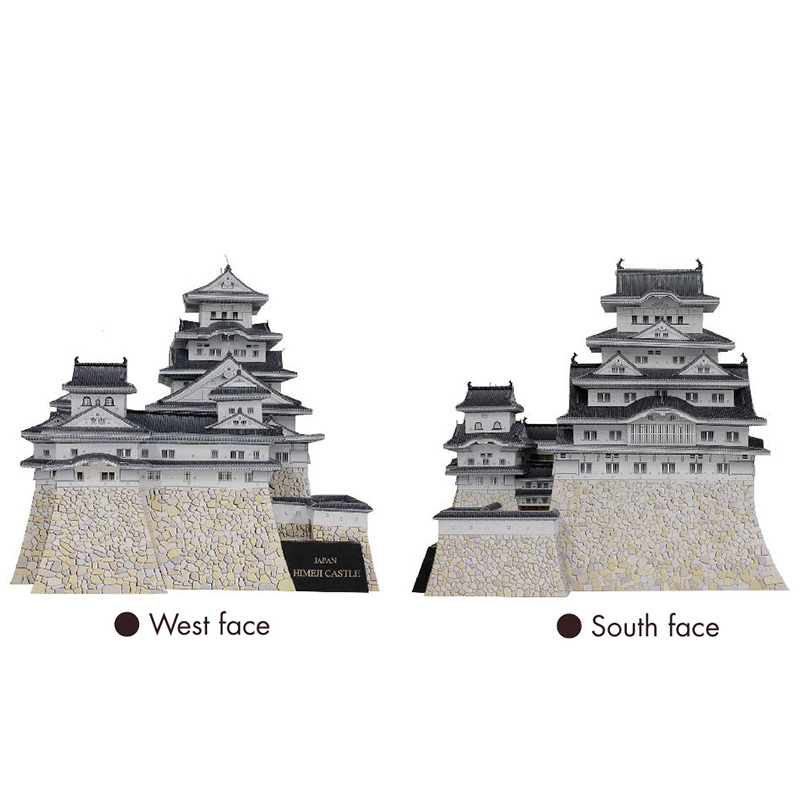 Japan Himeji ปราสาท3D กระดาษ H - Art Craft Building บทวิจารณ์และราคา
