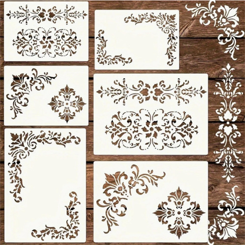 ลายฉลุลายดอกไม้ 6 ชิ้น สำหรับง - Art Craft Furniture บทวิจารณ์และราคา