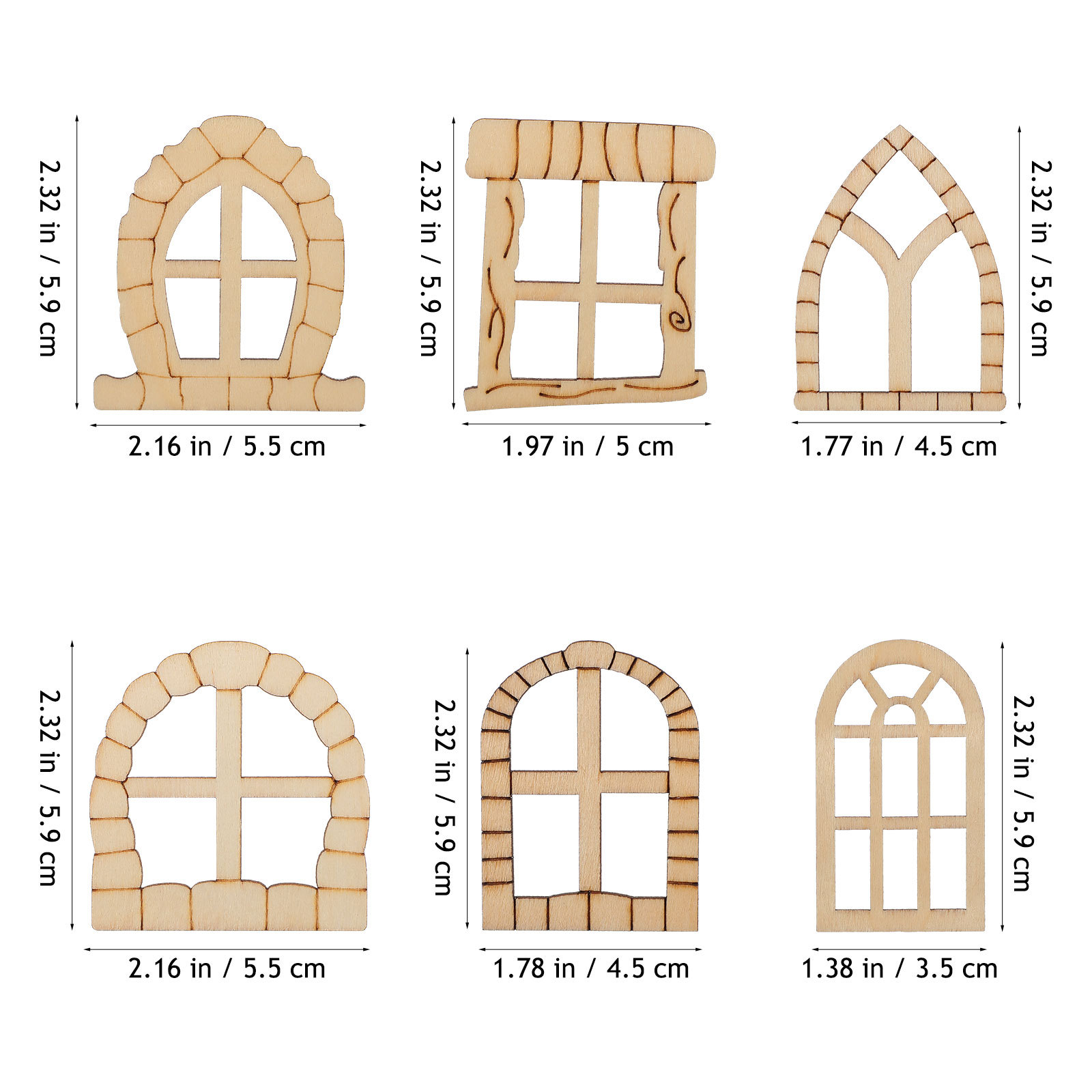ชุดประตูหน้าต่างไม้จิ๋ว 25 ชิ้ - Art Craft Door บทวิจารณ์และราคา