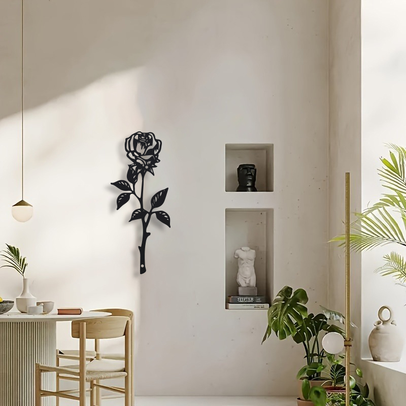 งานศิลปะตกแต่งผนังรูปดอกกุหลาบ - Art Craft Door บทวิจารณ์และราคา