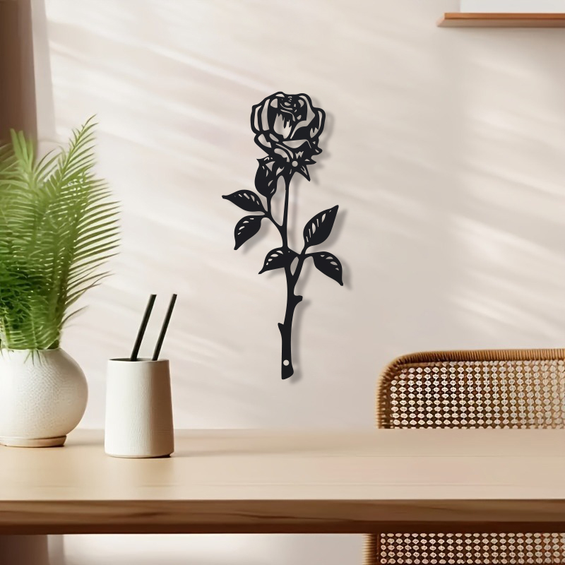งานศิลปะตกแต่งผนังรูปดอกกุหลาบ - Art Craft Door บทวิจารณ์และราคา