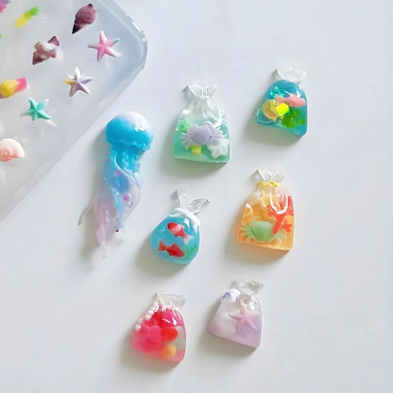 แม่พิมพ์ทำเล็บซิลิโคนใส; แม่พิ - Art Craft Jellyfish บทวิจารณ์และราคา