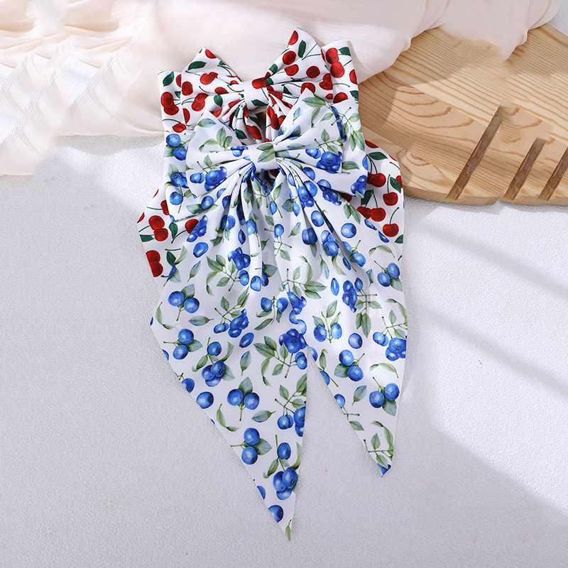 กิ๊บติดผมผ้ามัดย้อมลายเชอร์รี่ - Silk Painting Dye บทวิจารณ์และราคา