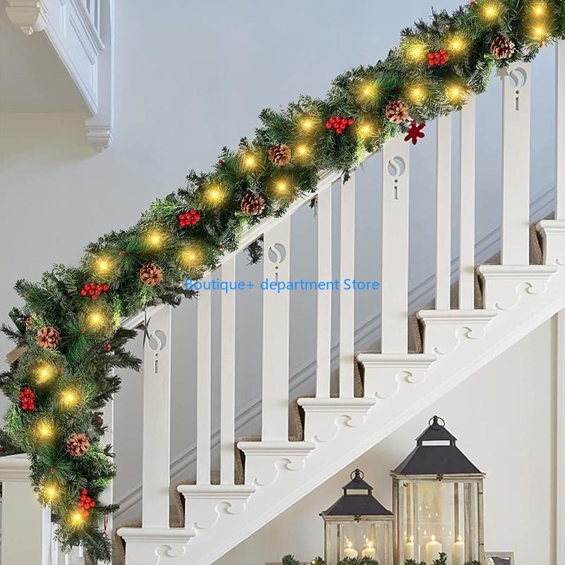 E1PD คริสต์มาส Garland ไฟ LED  - Art Craft Door บทวิจารณ์และราคา