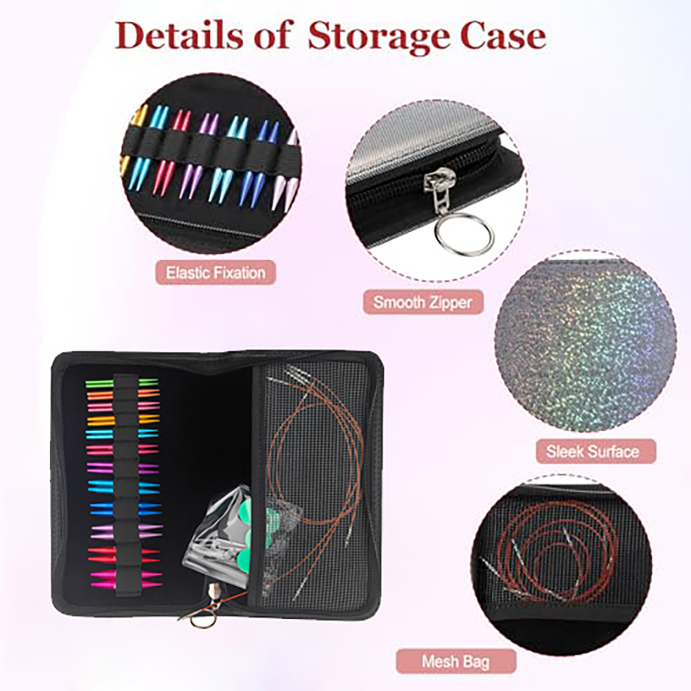 ชุดเข็มถักวงกลมแบบเปลี่ยนได้ 1 - Knitting Needle Circular บทวิจารณ์และราคา