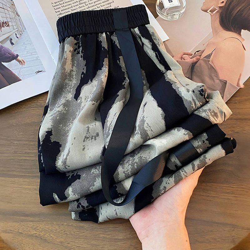 กางเกงขาบานผ้าไหมน้ำแข็ง2024ผู - Silk Painting Dye บทวิจารณ์และราคา