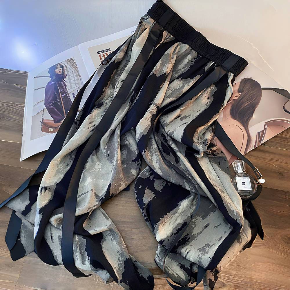 กางเกงขาบานผ้าไหมน้ำแข็ง2024ผู - Silk Painting Dye บทวิจารณ์และราคา