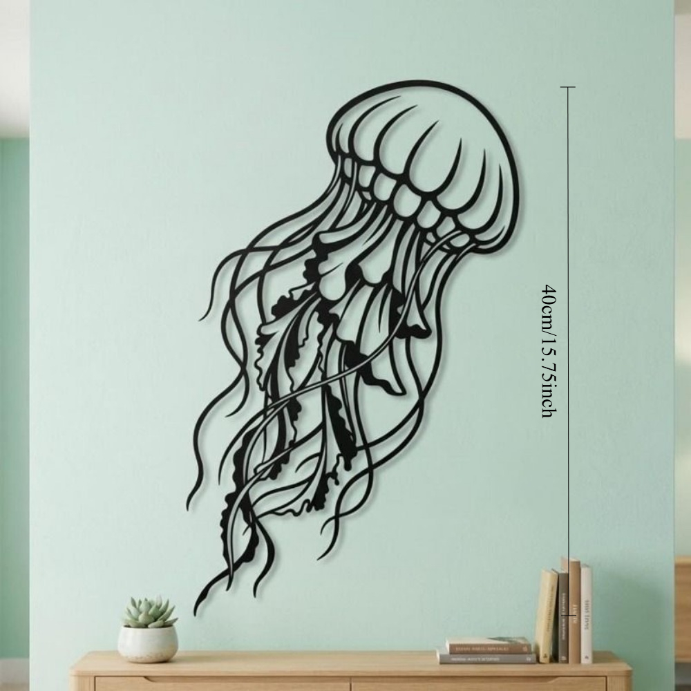 CIFBUY งานศิลปะติดผนังโลหะ รูป - Art Craft Jellyfish บทวิจารณ์และราคา