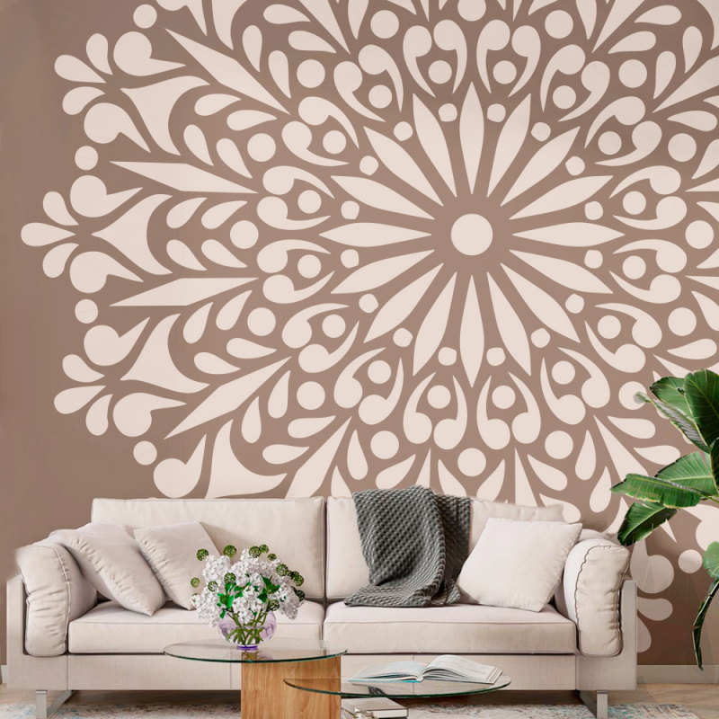 ลายฉลุภาพแมนดาลาขนาดใหญ่ เส้นผ - Art Craft Furniture บทวิจารณ์และราคา