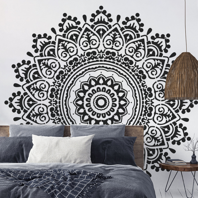 ลายฉลุภาพแมนดาลาขนาดใหญ่ เส้นผ - Art Craft Furniture บทวิจารณ์และราคา